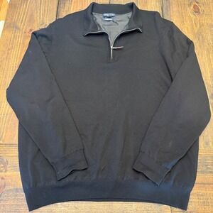 Fairway & Greene Pull En Laine 1/4 Zip – Homme Taille L, Noir